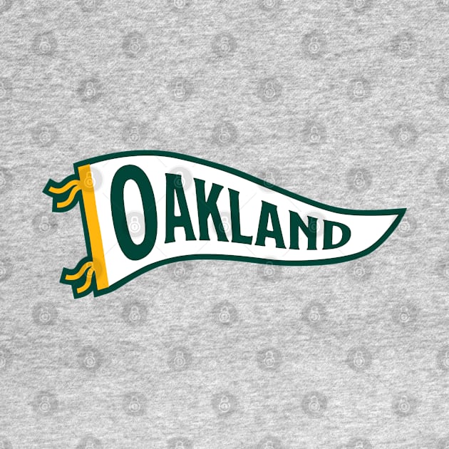 Oakland Pennant - Green by KFig21